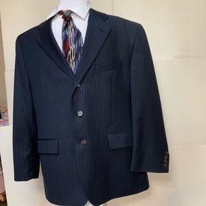 Ralph Lauren Blue Suit Classic Notched Lapel